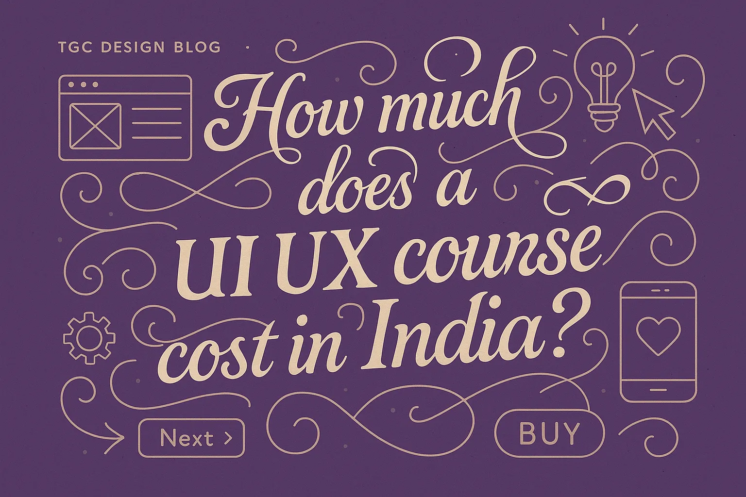 How much does a UI UX course cost in India?